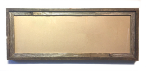 12x36 Sustainable Reclaimed Wood Frame