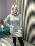 ANYA GLITTER KNIT DRESS (FOSSIL)