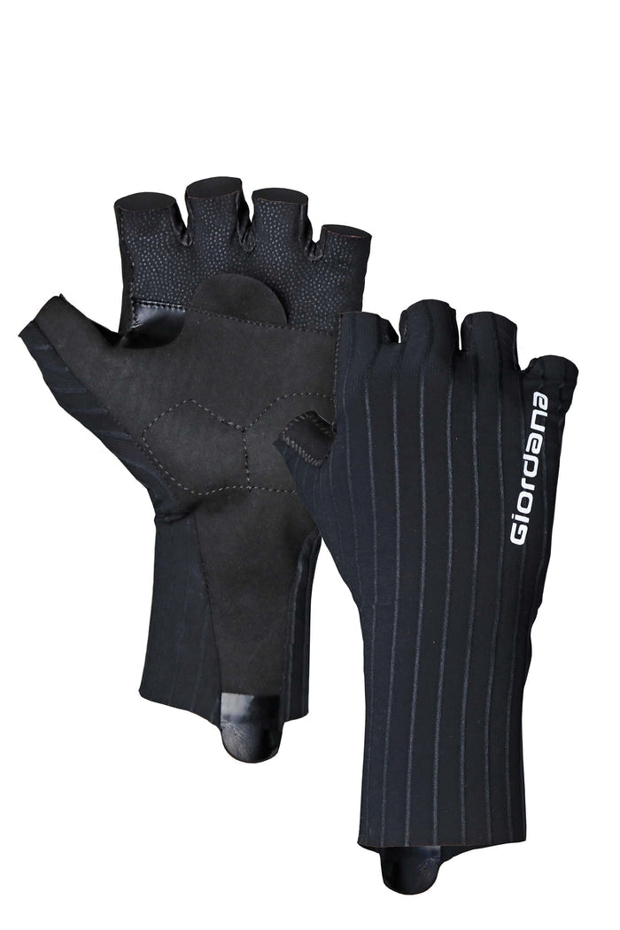 Aero Summer Gloves by Giordana Cycling, BLACK, Made in Italy