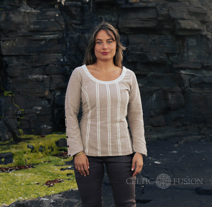 Celtic Fusion Design, Irish-designed folklore-inspired clothing created with a focus on sustainability, natural textures, and