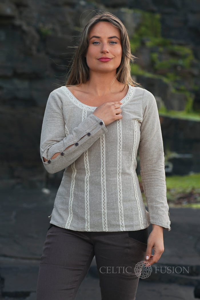 Celtic Fusion Design, Irish-designed folklore-inspired clothing created with a focus on sustainability, natural textures, and