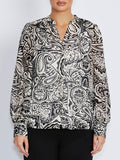 Alice Black Ivory Paisley Blouse