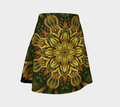 Alien Sunflower High Waist Flare Skirt