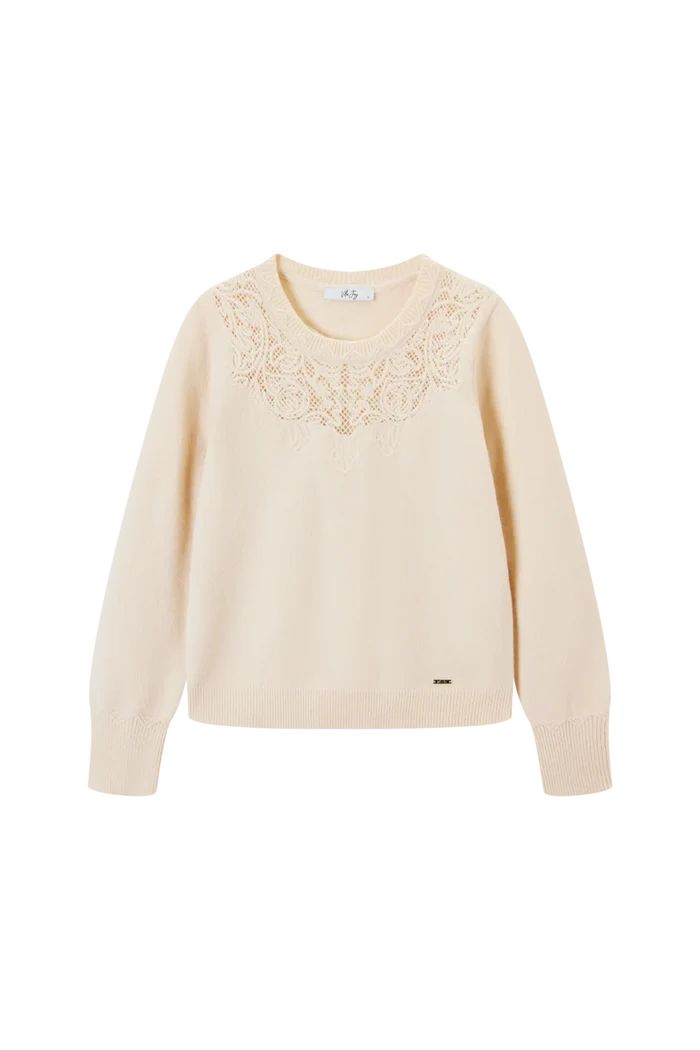 Alyssa-L-12-F Sweater Off White