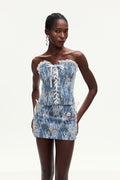 amable-lace-lace-up-denim-skirt-set