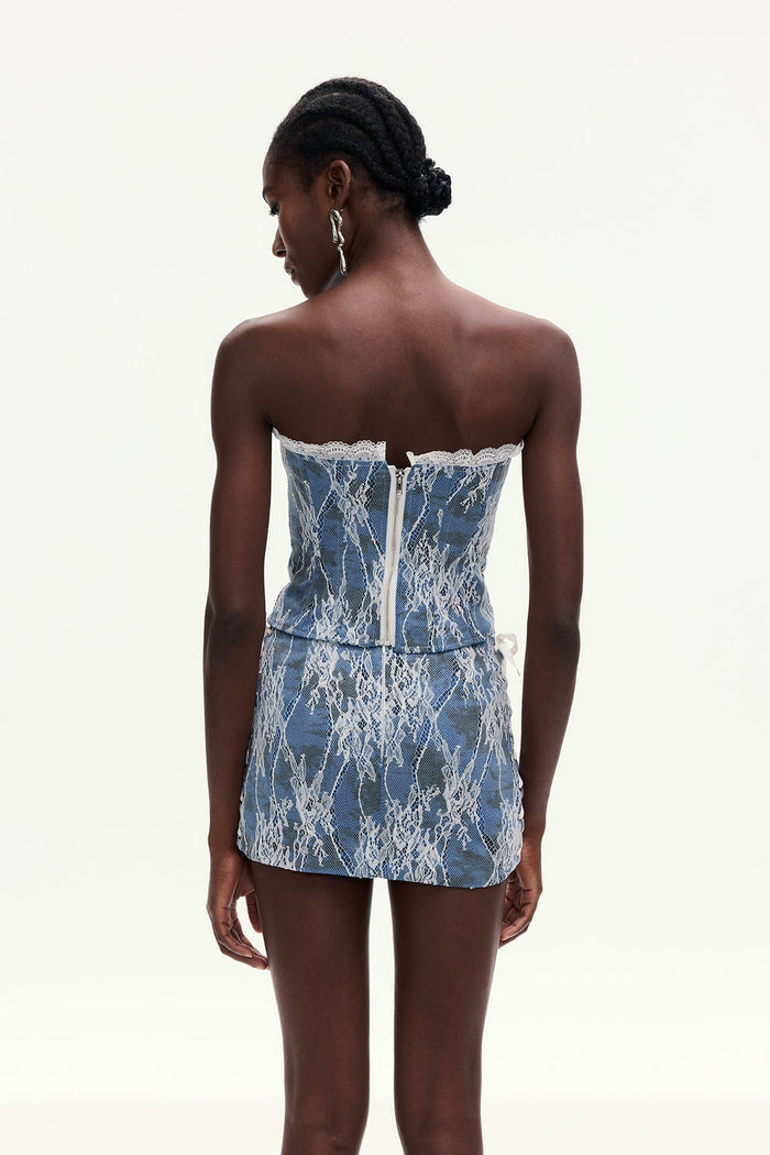 amable-lace-lace-up-denim-skirt-set