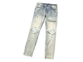 AMIRI Blue Hole Denim Jeans Blue