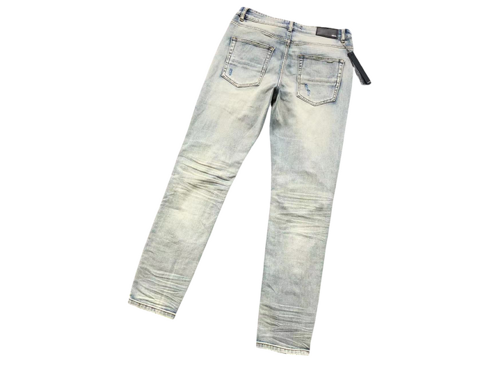 AMIRI Blue Hole Denim Jeans Blue
