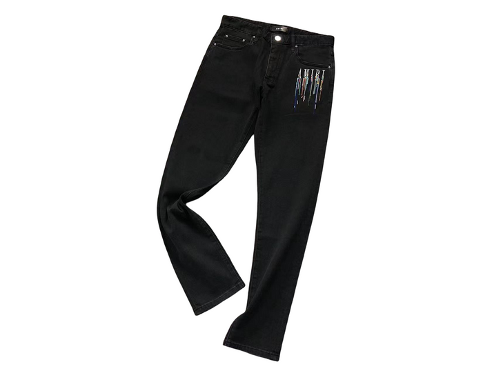 AMIRI Painted Denim Jeans Black