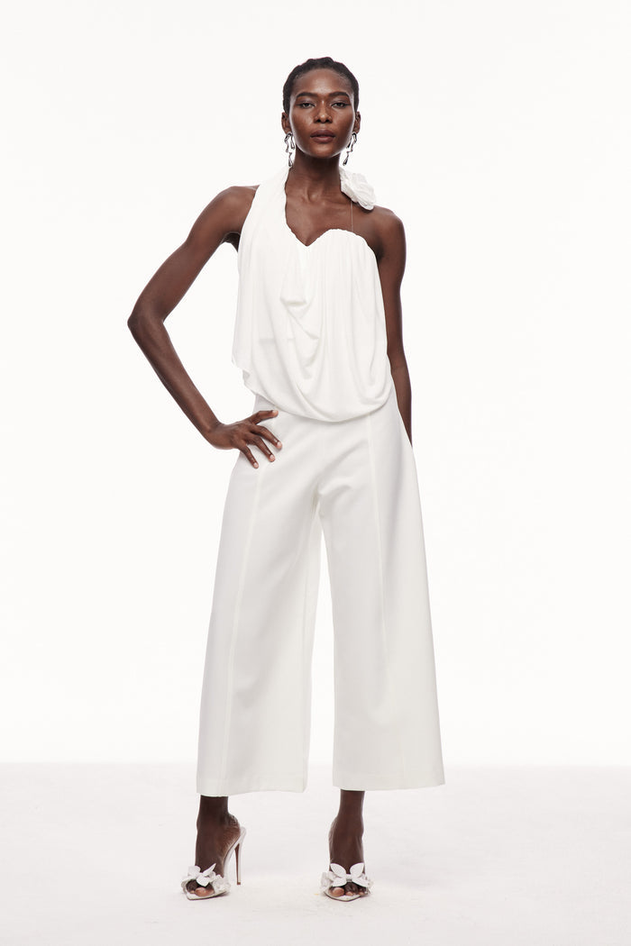 Anca Flower Asymmetric Ruch Top