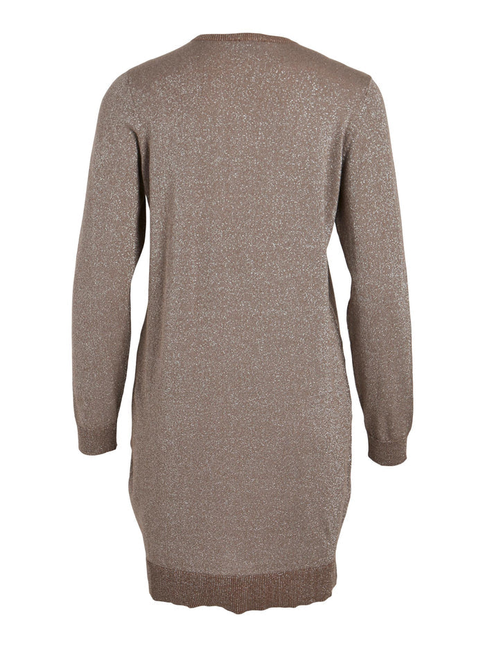 ANYA GLITTER KNIT DRESS (FOSSIL)