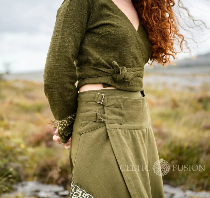 Celtic Fusion Design, Irish-designed folklore-inspired clothing created with a focus on sustainability, natural textures, and