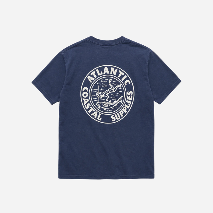 Atlantic Coastal Supplies Diver T-Shirt - Navy