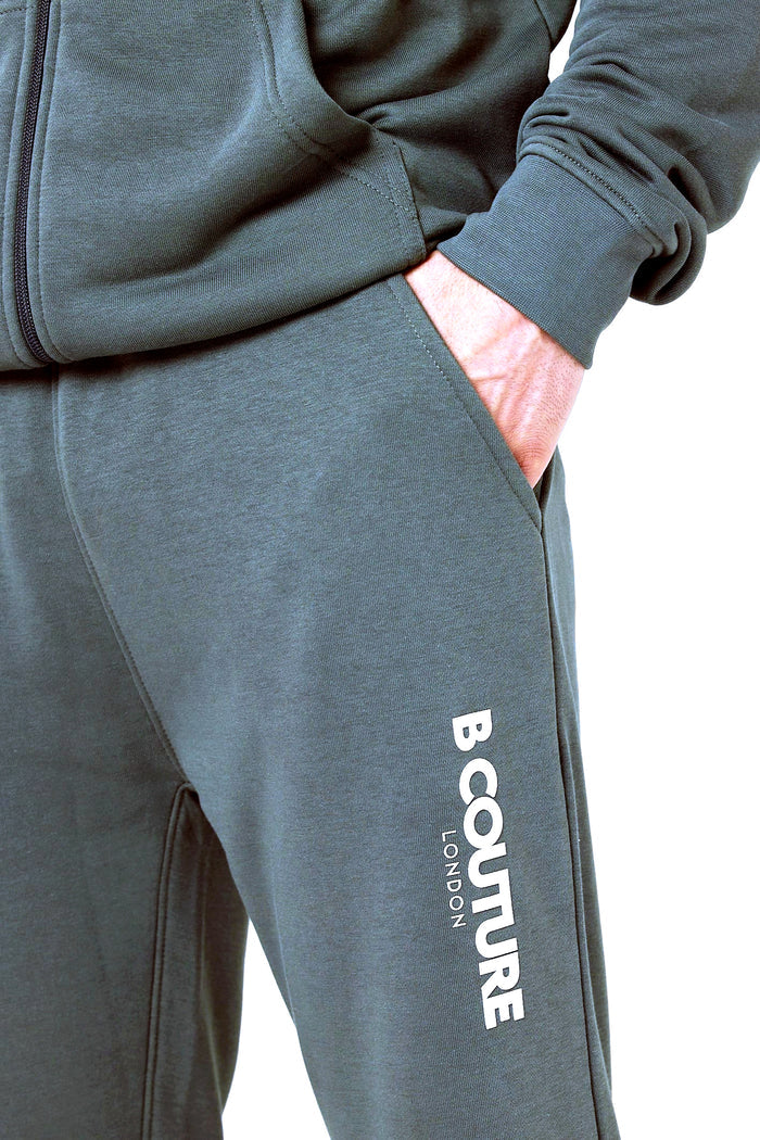 Auckland Fleece Full Zip Tracksuit - Gun Metal