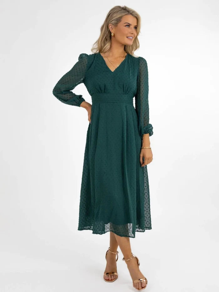 AUDREY MIDI DRESS (GREEN)