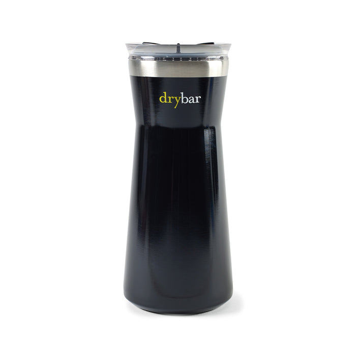 Aviana™ Harlow Double Wall Stainless Carafe - 34 Oz. - Black Opaque Gloss | Custom Branded | Lemon Print