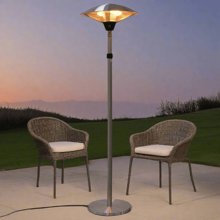 Azuma Large Patio Heater 3 Settings Adjustable Height 2100w
