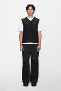 RAINS Banja Liner Vest Black Short Sleeve