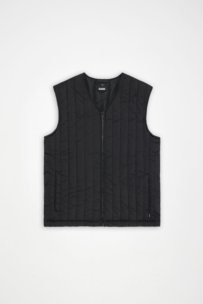 RAINS Banja Liner Vest Black Short Sleeve