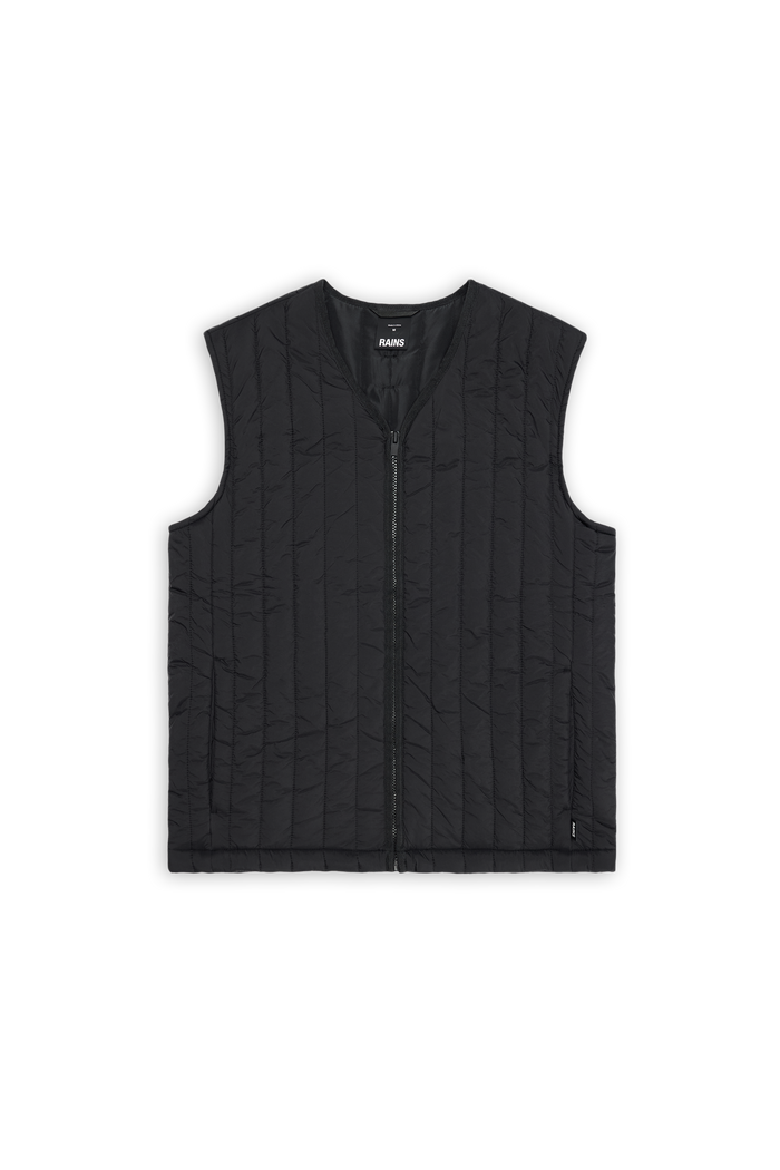 RAINS Banja Liner Vest Black Short Sleeve