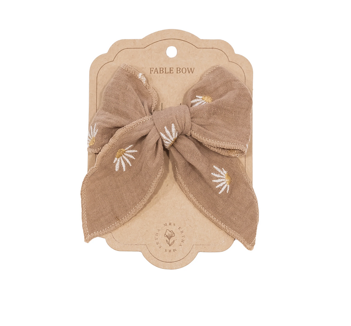 Barrette | Fleur taupe