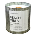 Beach Vibes Rustic Wood Wick Candle