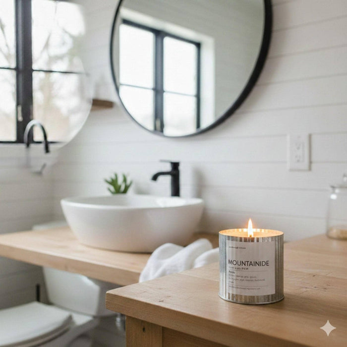 Beach Vibes Rustic Wood Wick Candle