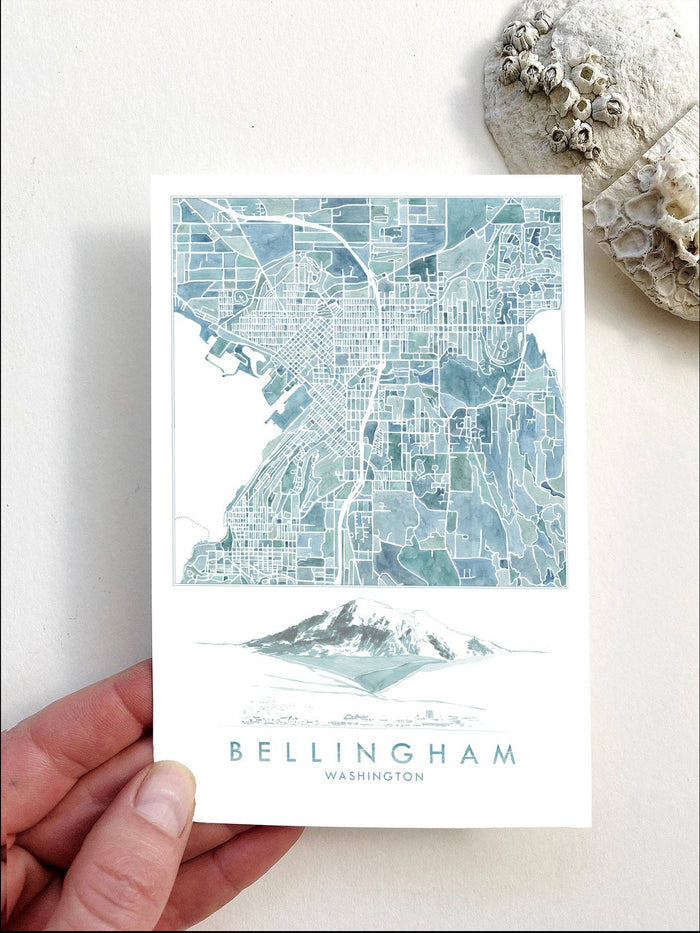 Bellingham + Mount Baker Postcard - Adored A Lovely Boutique