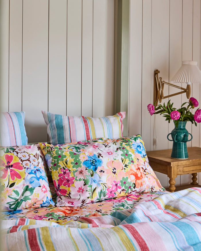 Bellissimo Stripe Linen European Pillowcases