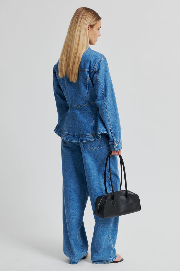 Belton Peplum Denim Jacket