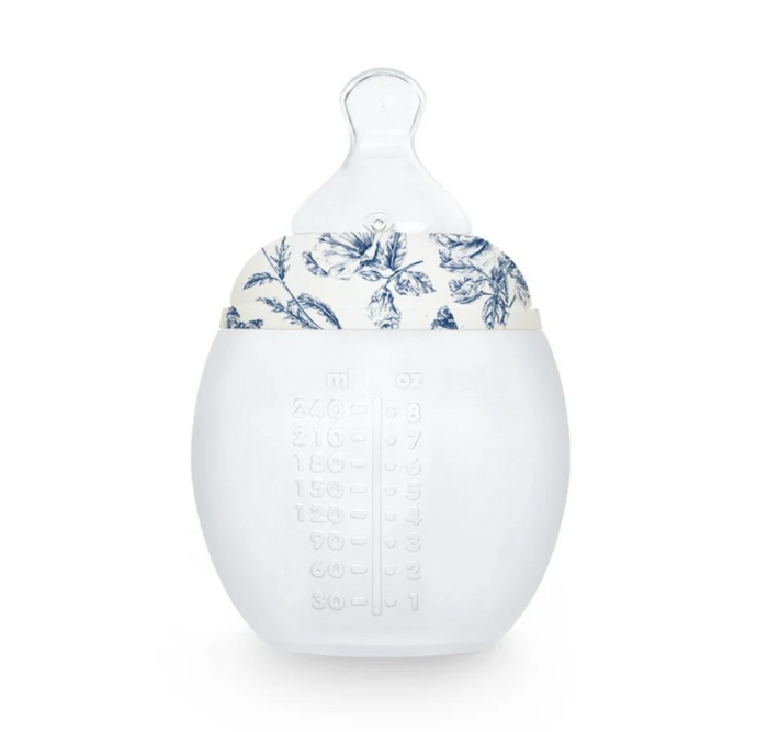 Biberon anti-colique | Toile de Jouy Bleu