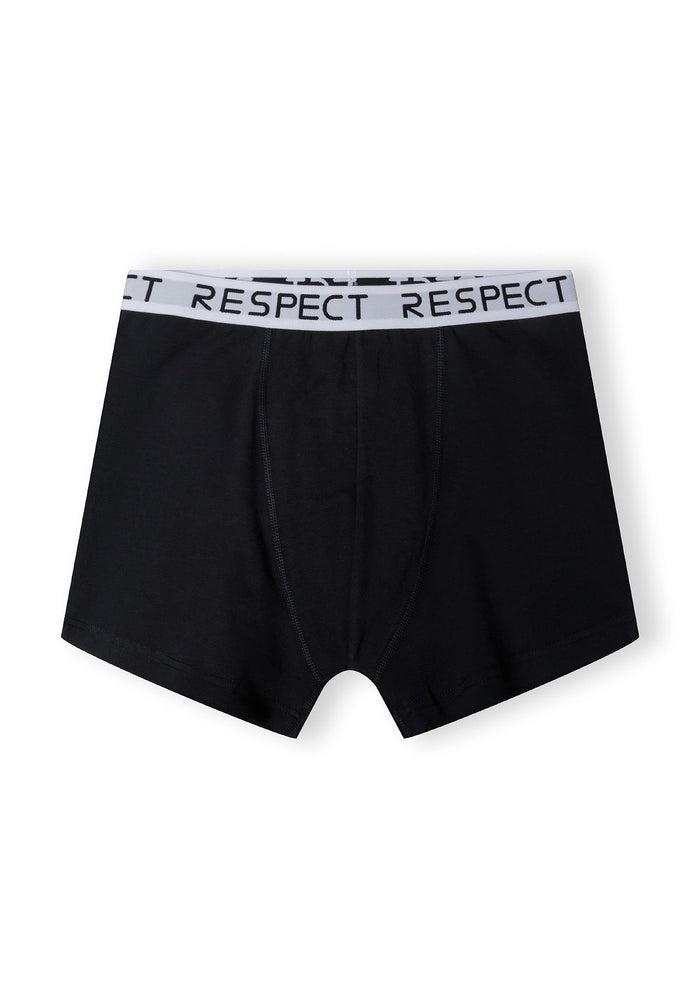 Boxer Shorts 3-Pack, Respect Waistband, Black - 2