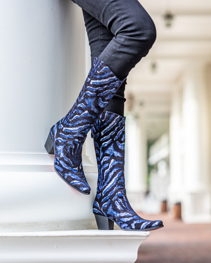 Blue Zebra Modern Cowboy