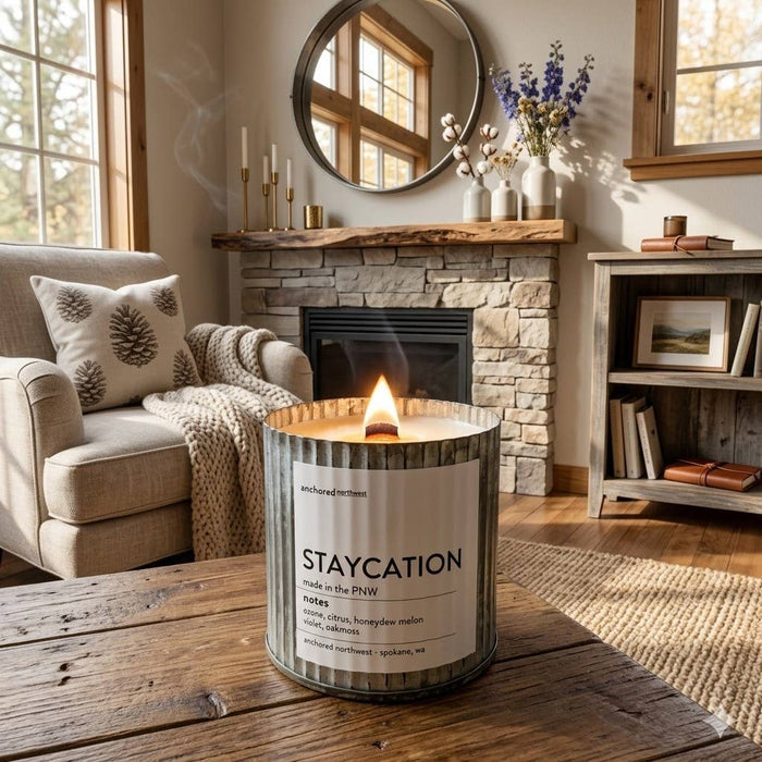 Bookworm Rustic Wood Wick Candle
