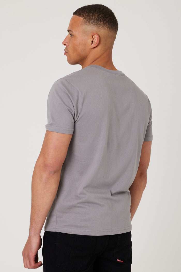 Boston Street Regular Fit Cotton T-Shirt - Dark Grey
