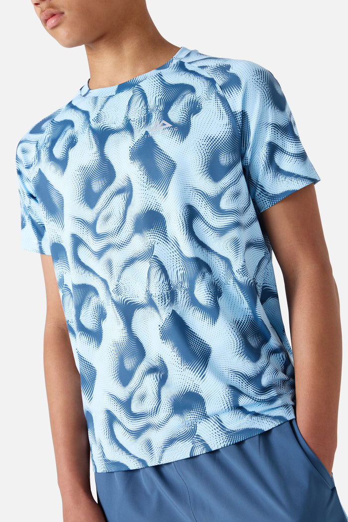 Boys Kinetic Tee - Breeze/Dove Blue