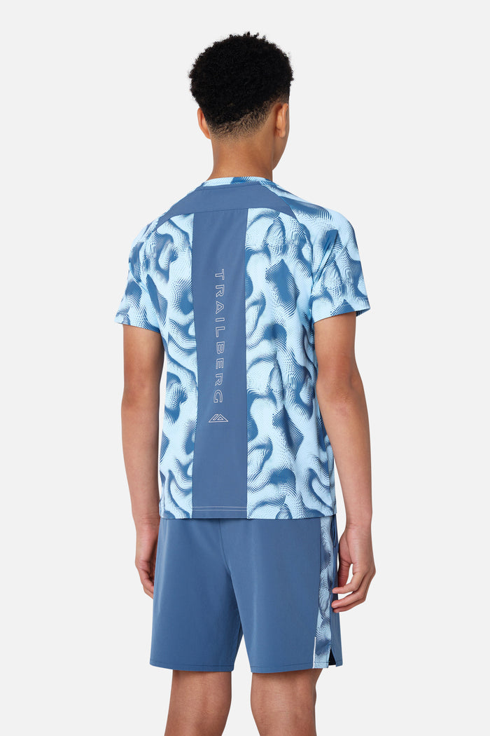 Boys Kinetic Tee - Breeze/Dove Blue