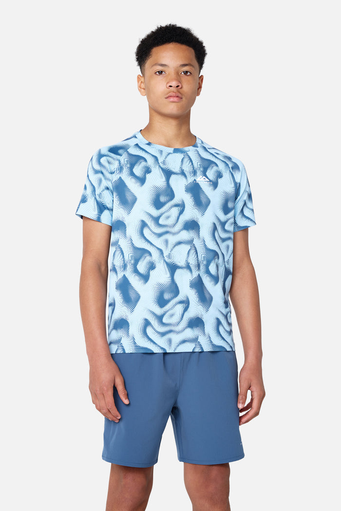 Boys Kinetic Tee - Breeze/Dove Blue