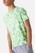 Boys Kinetic Tee - Moon Grey/Neon Lime