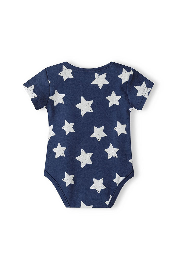 Short Sleeve Bodysuits 7-Pack, Stars, Navy White - 3