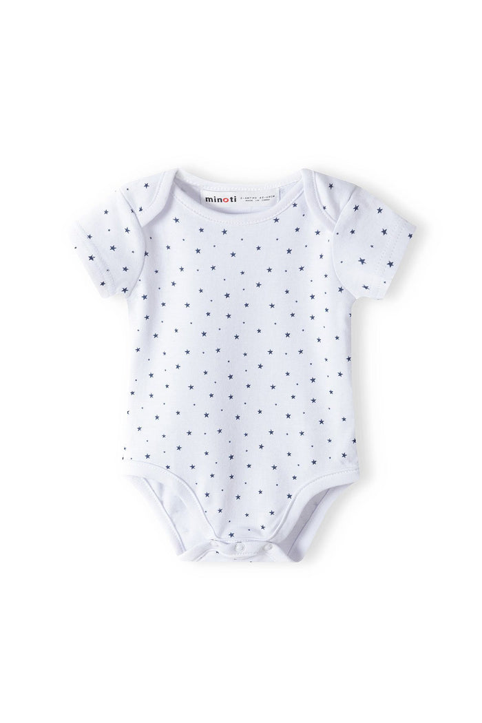 Short Sleeve Bodysuits 7-Pack, Stars, Navy White - 4