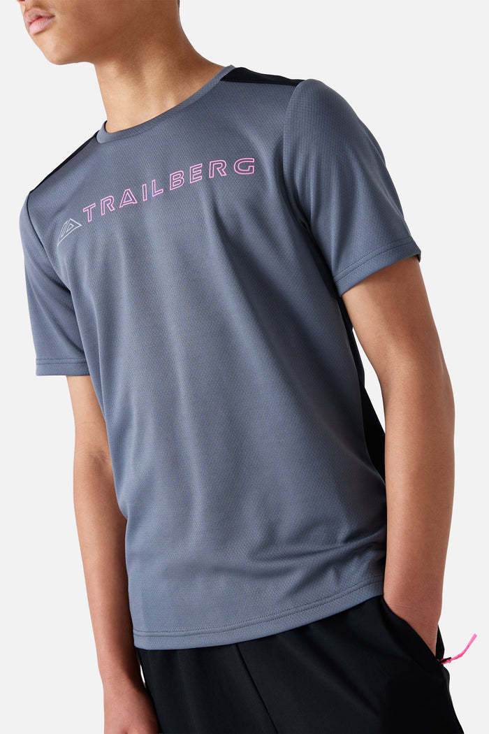 Boys Triathlon 4.0 Tee - Storm Grey/Black