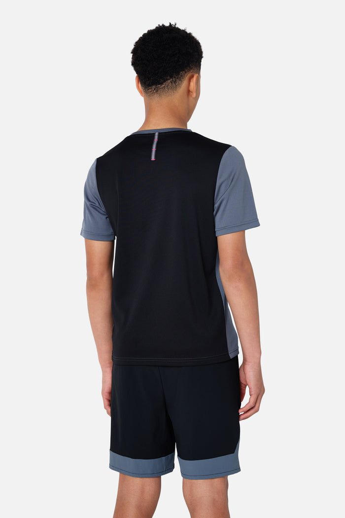 Boys Triathlon 4.0 Tee - Storm Grey/Black