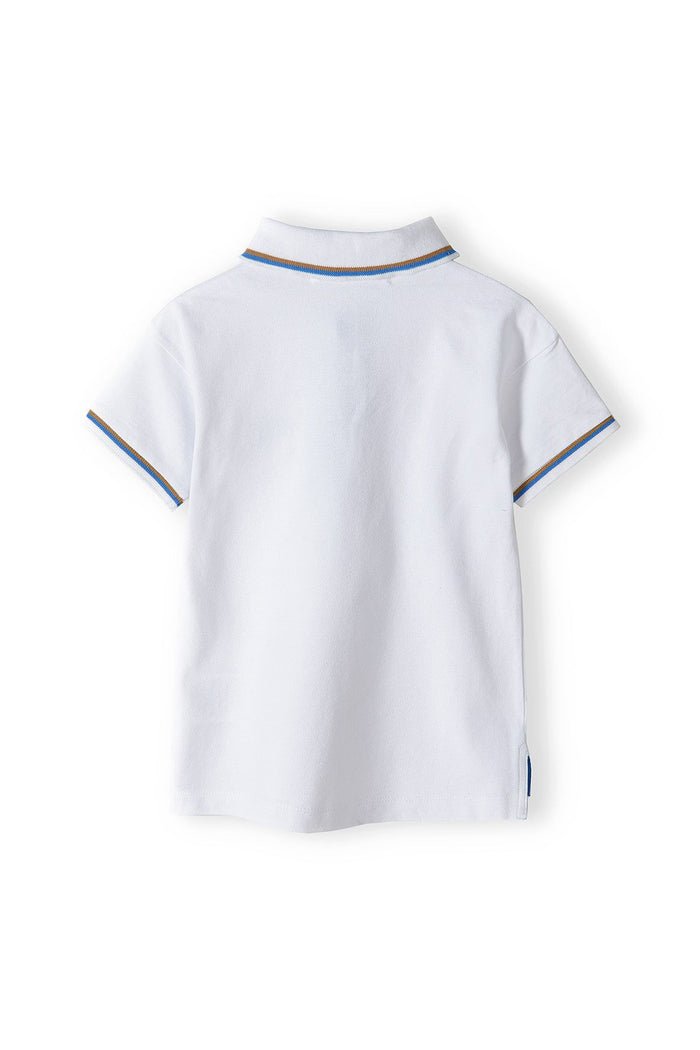Polo Shirt Sea Surf Embroidery White - 3