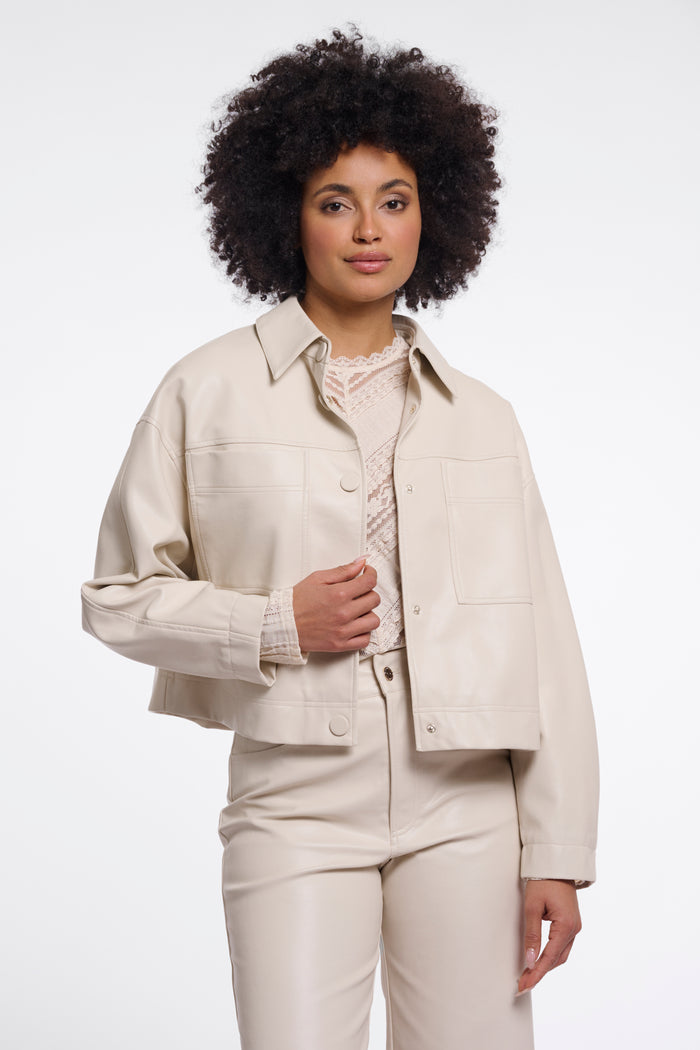 Bree Boxy Jacket Birch