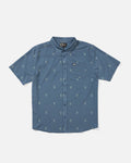 Breezer Perf Button Up - Channel Blue