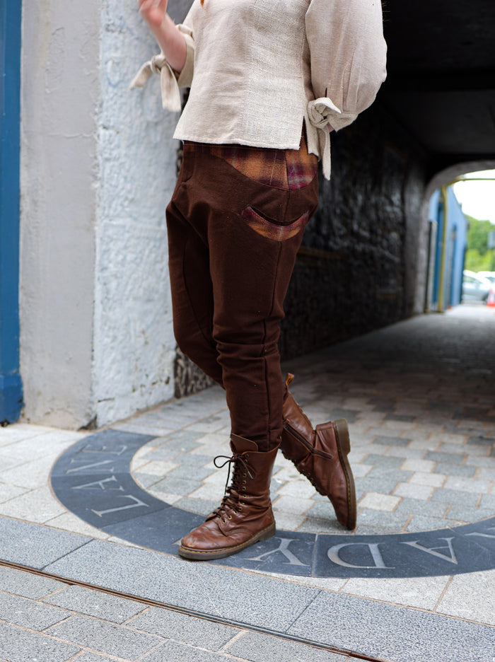 Brown Low Rider Trousers