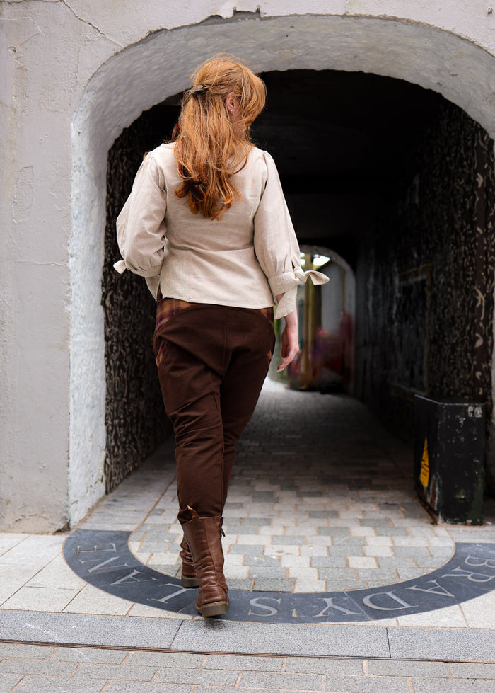 Brown Low Rider Trousers