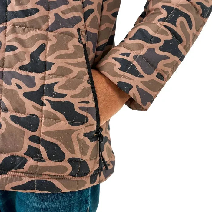 Burlebo Kids Puffer Jacket - Gauge Camo