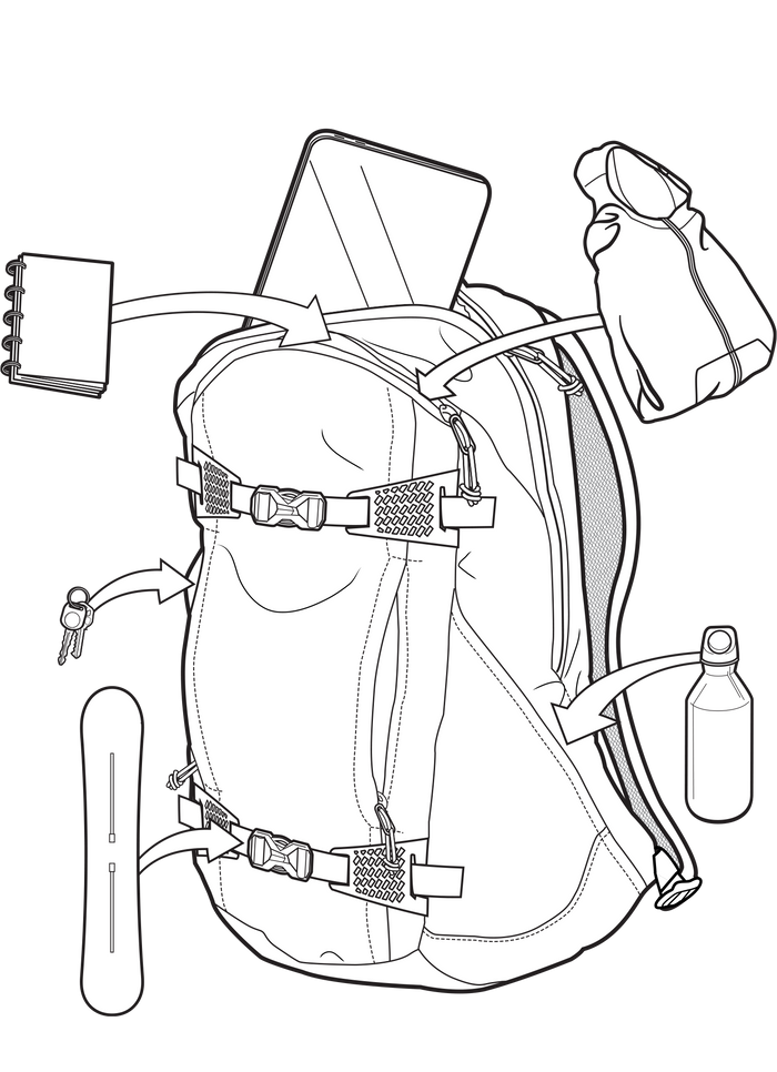 Bag illustration image for Burton Day Hiker 22L Backpack